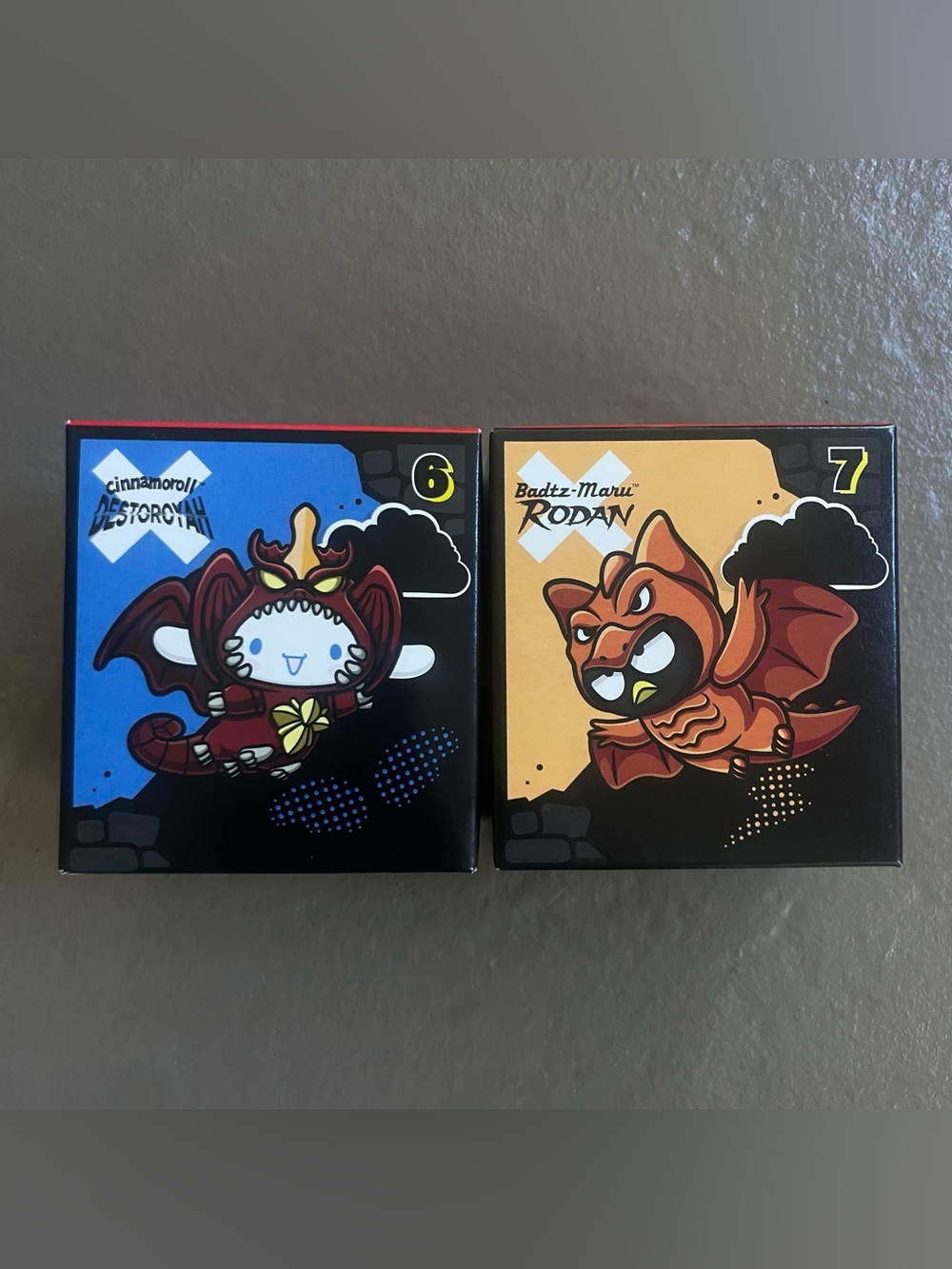 McDonald’s Hello Kitty x Godzilla Happy Meal Toys #6 and #7